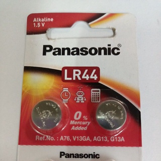 ถ่านเม็ดกระดุมอัลคาไลน์ Panasonic  LR44 ขนาด1.5V