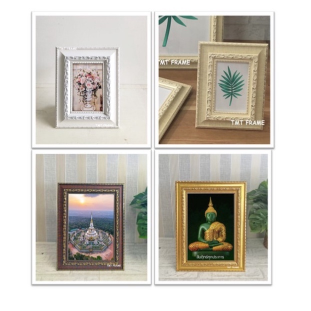 กรอบรูปแต่งบ้าน ใส่รูปภาพขนาด 4x6”, 5x7”,6x8”, A5(14.80x21cm) , 7x9" ^^พร้อมกระจกใสด้านหน้า^^เป็นของขวัญวาระต่าง ๆ