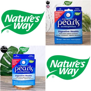 โปรไบโอติก Natures Way® Probiotic Pearls Acidophilus 1 Billion Cultures 30 or 90 Softgels