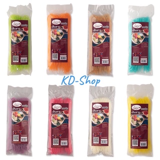 สไบนาง เส้นขนมจีน ขนมจีนอบแห้ง 8 สี ขนาด 200 กรัม สินค้าใหม่ สุดคุ้ม พร้อมส่ง