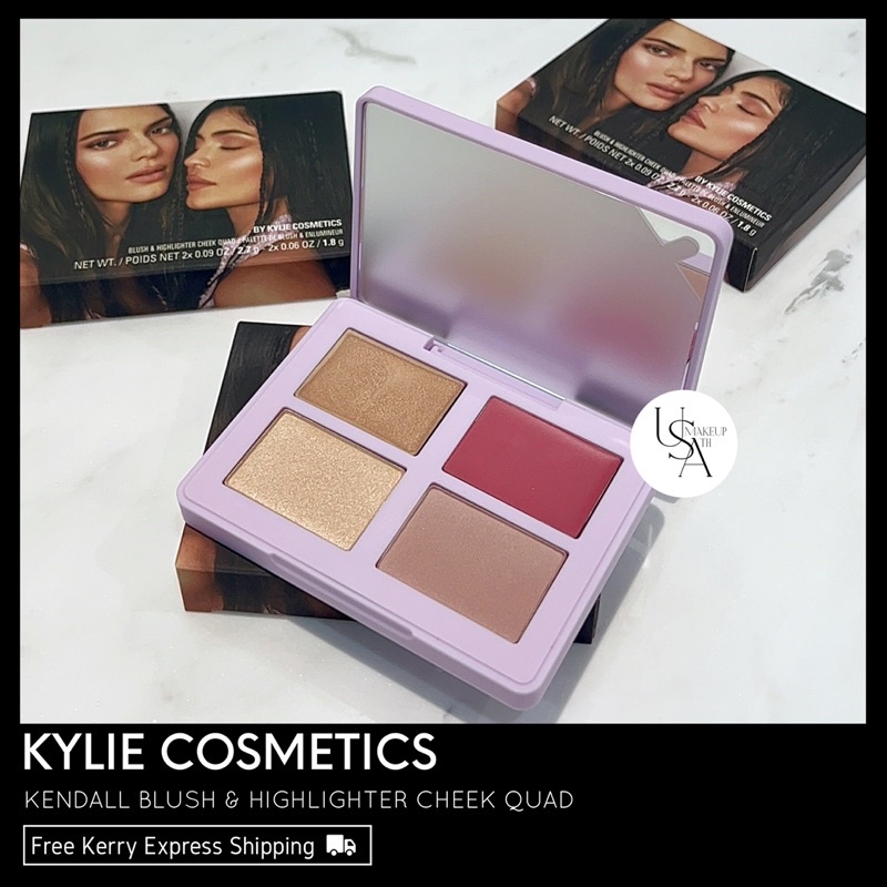 KYLIE COSMETICS Kendall Blush & Highlighter Cheek Quad พร้อมส่ง & แท้