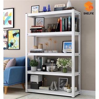 SHELFIE ชั้นวางของเหล็ก สีขาว ขนาด 183x120x40 และ 183x120x45 แบบ 5, 6 ชั้น