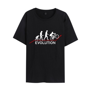 เสื้อยืดแขนสั้นลําลอง พิมพ์ลายตัวอักษร EVOLUTION เข้ากับทุกการแต่งกาย แฟชั่นฤดูใบไม้ผลิ และฤดูร้อน สไตล์ยุโรป สําหรับผู้