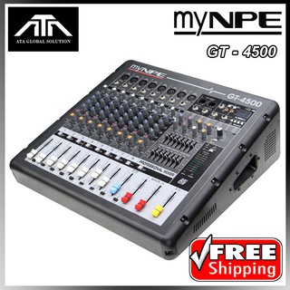พาวเวอร์มิกเซอร์ myNPE GT-4500 มิกเซอร์ มิก 4x500 วัตต์ เสียงดี USB บลูทูธ EQ 8 CHANEL