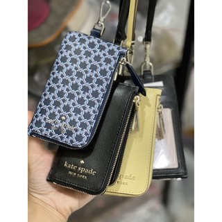 🍋 Kate Spade (spades) card case lanyard