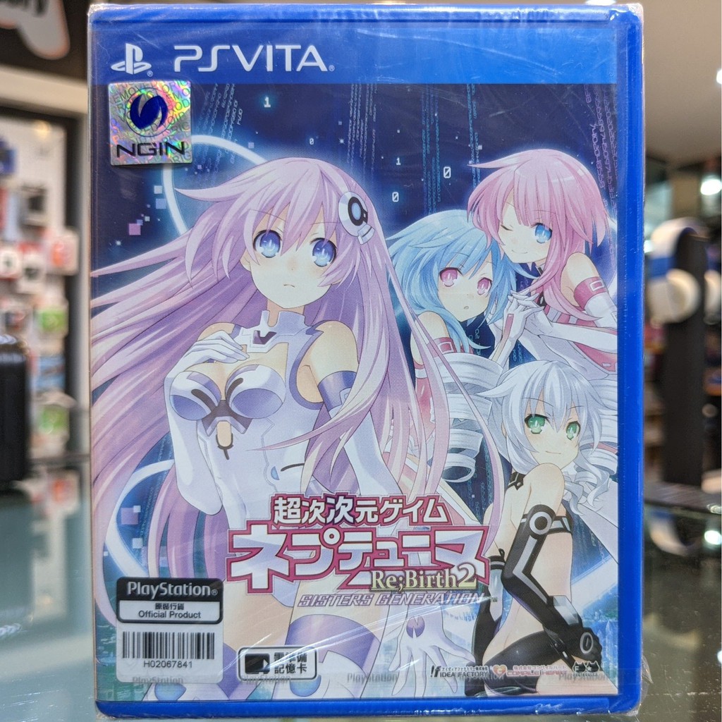 (ภาษาญี่ปุ่น) มือ1 PS Vita Hyperdimension Neptunia Re;Birth2 Sisters Generation แผ่น เกมPSVITA CHOU 