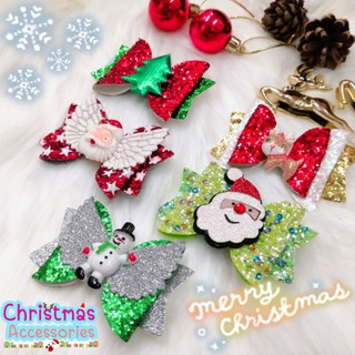 (พร้อมส่ง) กิ๊บโบว์แฟนซี​ คริสต์มาส christmas