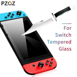 PZOZ กระจกนิรภัยป้องกันหน้าจอ,สำหรับ Nintendo Switch Nintend สวิตช์อุปกรณ์เสริมฟิล์ม NS ฝาครอบป้องกัน9H 2017 2018