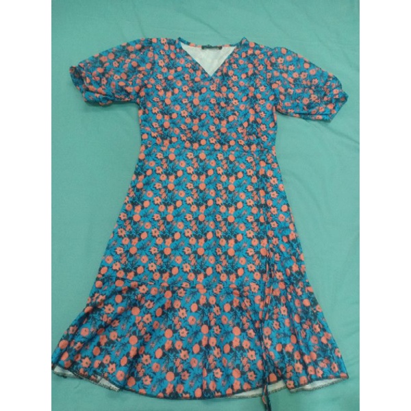 เดรส lovita ลายดอกม่วง