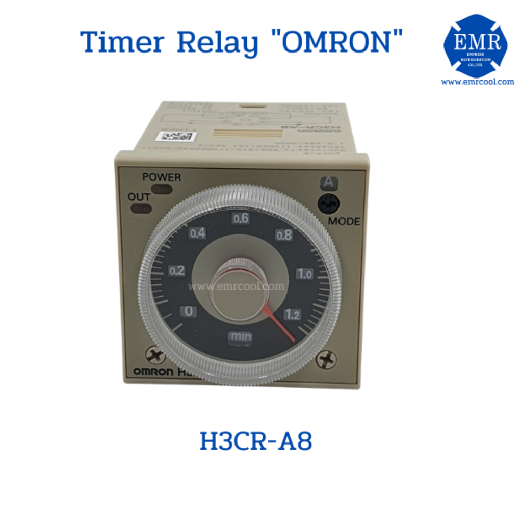 OMRON Timer Relay H3CR-A8-3min.&lt;48x48x81.6mm.&gt;220v