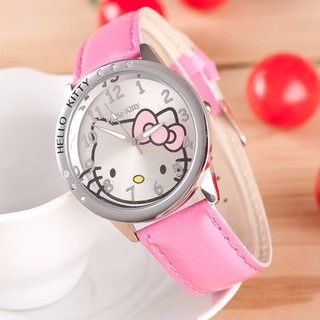 นาฬิกาข้อมือ Hello Kitty Girls Children Cartoon Clock ส่วนลด100 บาท โค้ด