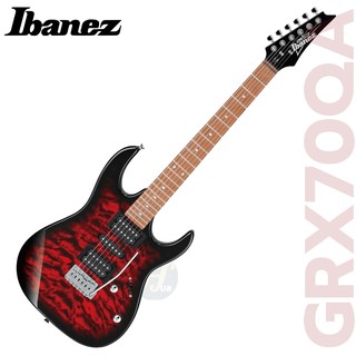 Ibanez Gio GRX70QA Electric Guitar -  Transparent Red Burst