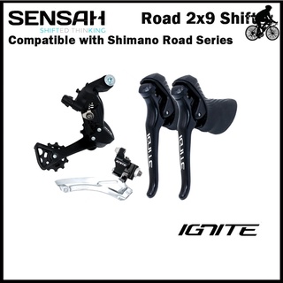 Sensah คันเบรกตีนผีจักรยาน ความเร็ว 2x9 32t สําหรับ R7000 Tiagra Sora SHIMANO 105