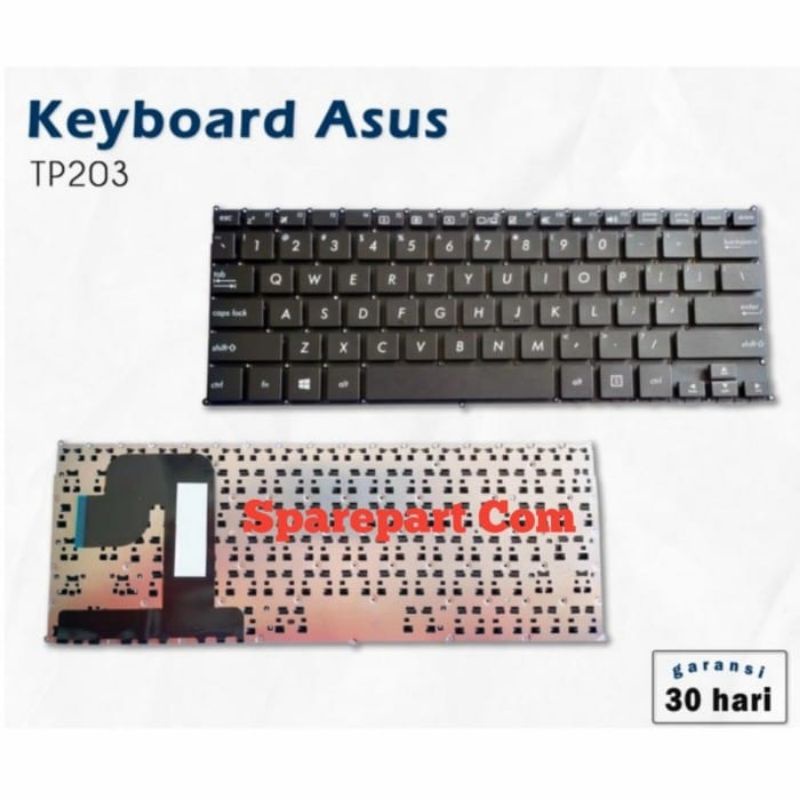 คีย์บอร์ด Asus VivoBook Flip 12 TP203 TP203N TP203NA TP203NAH สีดํา