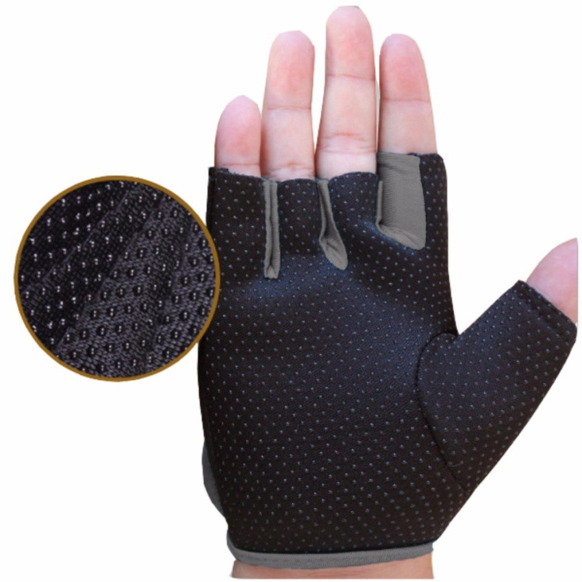 AOLIKES ถุงมือฟิตเนส Fitness Glove Weight Lifting Gloves(สีเทา)