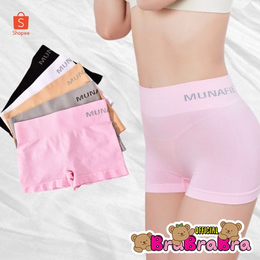 [ส่งจากไทย] 𝑩𝒓𝒂𝑩𝒓𝒂𝑩𝒓𝒂 #p-050 กางเกงซับใน Munafie ผ้านิ่ม ใส่สบาย