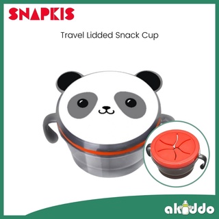 Snapkis ถ้วยขนม มีฝาปิด สําหรับเดินทาง