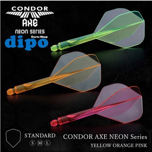 CONDOR AXE NEON 【 Standard 】- CONDOR AXE Hard Material Darts Flight