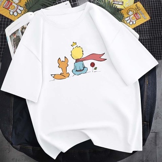 เสื้อยืด พิมพ์ลายการ์ตูนเจ้าชายน้อย แฟชั่นฤดูร้อน สําหรับผู้ชายSize S-5XL