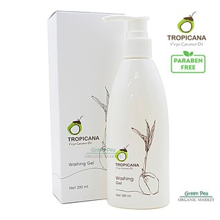 Tropicana  , Washing Gel เจลล้างหน้า สูตรยกกระชับผิวหน้า, 200 มล. Non Paraben