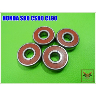 HONDA S90 CS90 CL90 WHEEL BEARING F&amp;R (code 6301) SET (4 PCS.) // ชุดลูกปืนล้อ หน้า-หลัง รหัส 6301  (1 เซ็ท 4 ตัว)