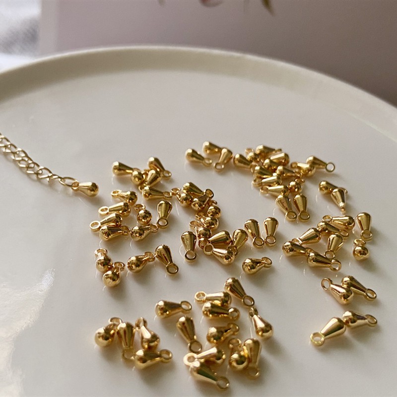 จี้ทองคํา 18K สําหรับตกแต่งสร้อยข้อมือสร้อยคอสร้อยข้อเท้า DIY