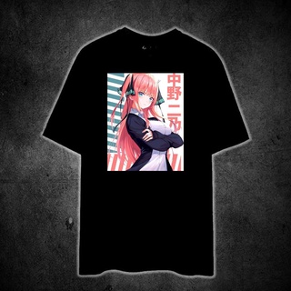 คอลูกเรือเสื้อยืด ผ้าฝ้าย 100% พิมพ์ลาย NINO NAKANO THE QUINTESSENTIAL QUINTUPLETS สําหรับผู้ชาย และผู้หญิงS-5XL