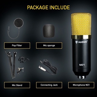 ไมโครโฟน MICROPHONE NUBWO M21 Gold/Black