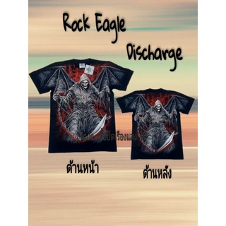 เสื้อยืดสกรีนเต็มตัวถึงแขน รุ่น Discharge งานป้ายแท้จาก Rock Eagle ผ้า cotton 100%