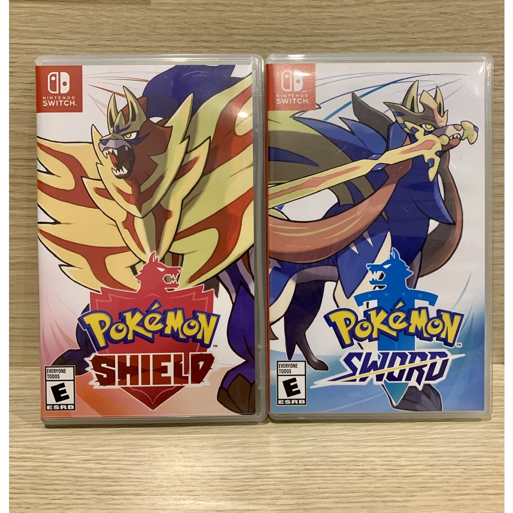 แผ่นเกมส์ Pokemon Sheild มือ2และมือสอง Nintendoswitch มือสอง แผ่นเกมส์ Pokemon Sword มือ2และมือสอง N