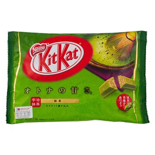 คิทเเคทช็อกโกเเลตญี่ปุ่นรสชาเขียว 135กรัม Kitkat Japanese Chocolates Green Tea Flavor 135 g.