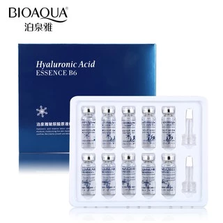 Bioaqua hyaluronic acid essence B6 เอสเซนส์ กรดไฮยาลูโรนิก บรรจุ เซตละ 5 ml.x 10 ขวด ผิวหน้าชุ่มชื่น ลดริ้วรอย N008