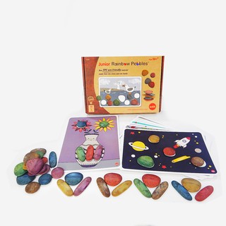 ชุดหินสีรักษ์โลก พร้อมแผ่นกิจกรรม (Junior Rainbow Pebbles with Activity Card)