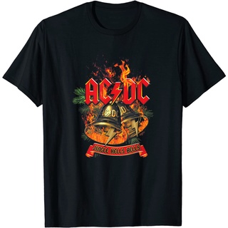 เสื้อยืดคอกลมเสื้อยืดผู้ใหญ่ ACDC - Jingle Hells BellsS-4XL