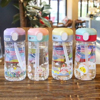 ขวด​น้ำ​สำห​รับเด็ก กระติกน้ำ ขวดน้ำเด็ก ขวดน้ำพลาสติก ลายกา…