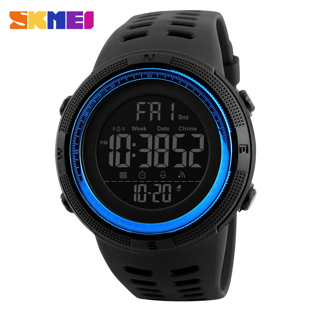 SKMEI นาฬิกาข้อมือผู้ชายดิจิตอล ของแท้ 100% พร้อมกล่องและใบครบเซ็ต รุ่น SK-1251 สไตล์สปอร์ต #8