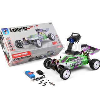 Wltoys 104002 Rtr โมเดลรถแข่งบังคับวิทยุ 1/10 2.4G 4WD 60 กม./ชม. ความเร็วสูง