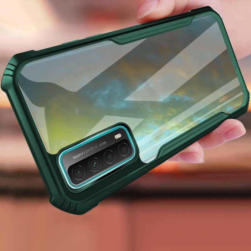 สําหรับ Huawei Y7a Y6s Y9s Y6p Y7p Y5 Y6 Pro Y7 Prime Y9 2019 อะคริลิคใสถุงลมนิรภัยเคสโทรศัพท์ Hybrid ซิลิคอนกันชนกันกระแทก