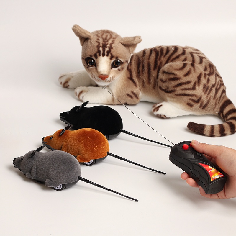 หนูบังคับจากรีโมท ของเล่นแมว ของเล่นเด็ก  สัตว์เลี้ยงของเล่นควบคุมระยะไกล