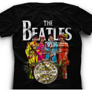 เสื้อยืดครอปเสื้อยืด พิมพ์ลาย The Beatles John Lennon Paul McCartney สไตล์ฮิปสเตอร์S-5XL