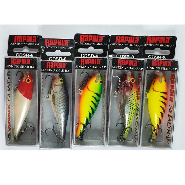 Rapala COUNTDOWN SHAD RAP 8 ซม. CDSR08 CDSR LURE UMPAN