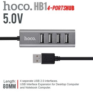 Hoco HB1 Ports HUB / Type-C อุปกรณ์ ตัวแปลง เพิ่มช่อง HUB USB ใช้งานง่าย สินค้าของแท้100%
