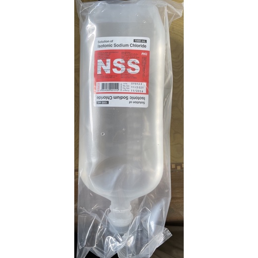เช คร ว วน ำเกล อ 1 ล ตร Nss Solution Of Isotonic Sodium Chloride 1 Litre