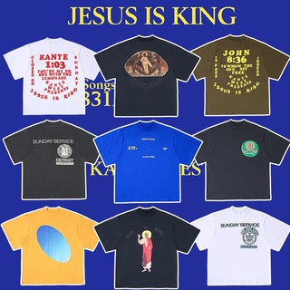 B019 เสื้อยืด Kanye West CPFM Jesus Is King T-Shirt