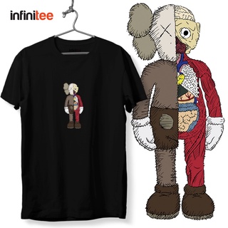 ไม่มีที่สิ้นสุด Kaws Sesame Street Elmo Shirt in Black  เสื้อยืด  สำหรับผู้ชาย Trendy Women Unisex T shirt MNL