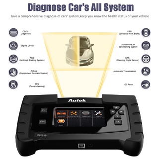 Autek เครื่องสแกนเนอร์ IFIX919 OBD2 SRS SAS EPB ABS สําหรับรถยนต์