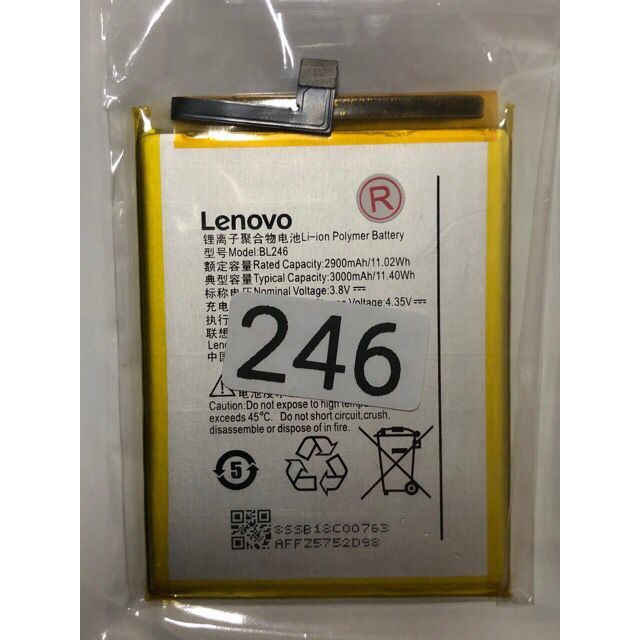 แบตเตอรี่เดิม Lenovo Vibe Shot Vibe สูงสุด Z90 Z90-3 Z90-7 สำหรับ Lenovo Z90 Z90a40 BL246 3000mAh Li