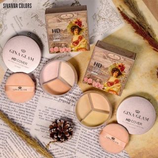 แป้งฝุ่นโปร่งแสงมาแล้วจ้า ☀ GINA GLAM 
HD COVER SILK THREE COLORS 
LOOSE POWDER G52