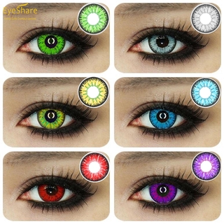 คอนแทคเลนส์สีสันสดใส 1 คู่