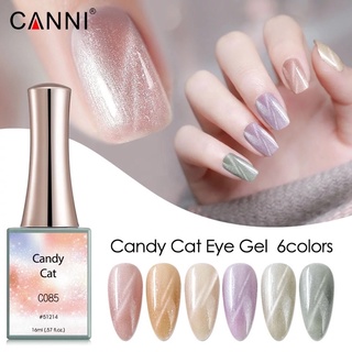 [ใส่โค้ด INCSL12 ลด 50%] Canni - Candy Cat Eye สีเจลแคนนิ เซทสีลูกแก้วแคทอาย ขนาด 16 ml